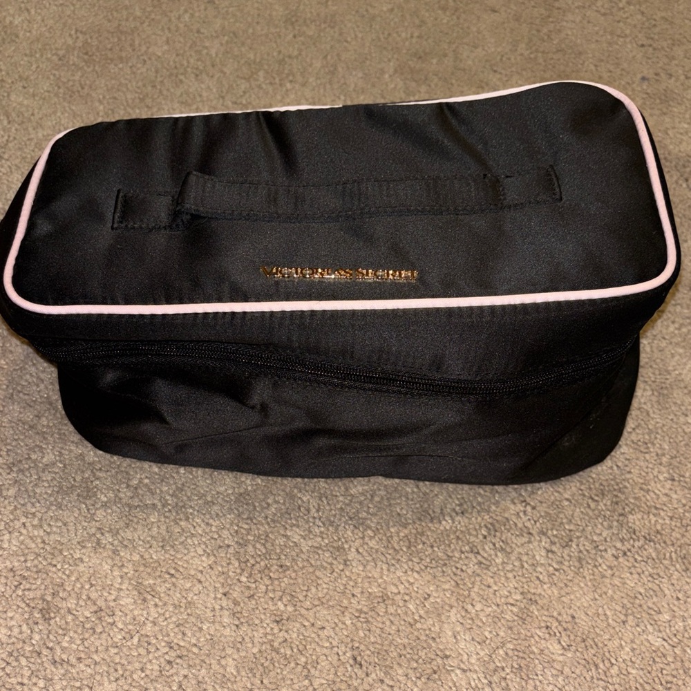 Victoria's Secret Black and Pink Travel Bag